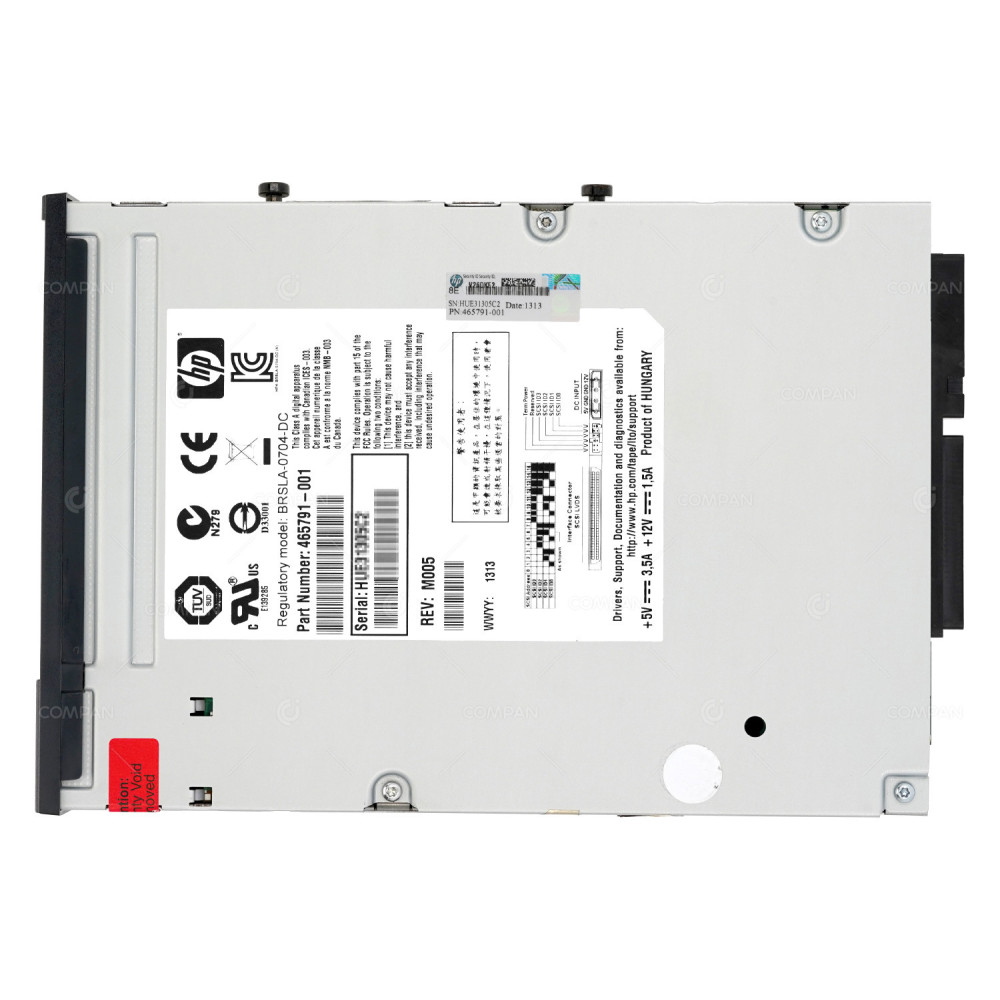 465791-001 HP LTO4 ULTRIUM 1760 SCSI HH INTERNAL TAPE DRIVE